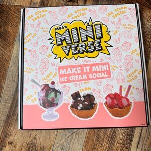 MGA's Mini Verse Make It Mini Ice Cream Social Playset‎ New